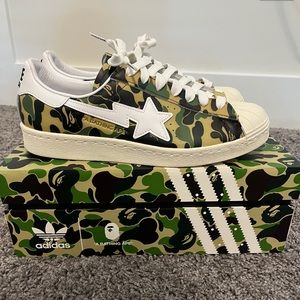 Bape  X Superstar 80’s ABC CAMO
